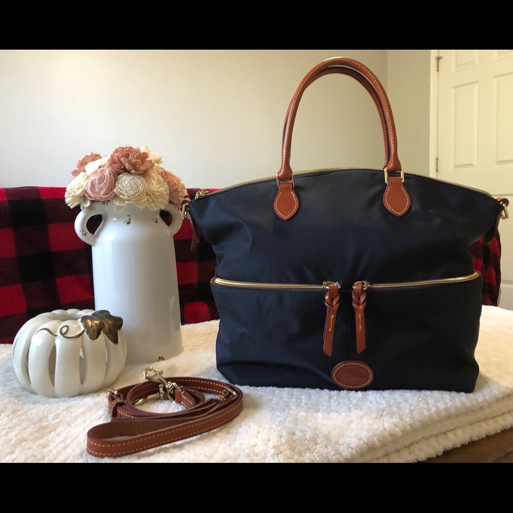Dooney & Bourke Nylon Double Pocket Satchel